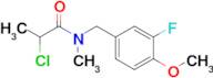 2-Chloro-n-[(3-fluoro-4-methoxyphenyl)methyl]-n-methylpropanamide