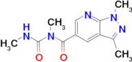 1-{1,3-dimethyl-1h-pyrazolo[3,4-b]pyridine-5-carbonyl}-1,3-dimethylurea