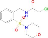 2-Chloro-n-{[2-(morpholine-4-sulfonyl)phenyl]methyl}acetamide