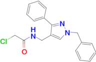 n-[(1-benzyl-3-phenyl-1h-pyrazol-4-yl)methyl]-2-chloroacetamide