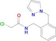 2-Chloro-n-{[2-(1h-pyrazol-1-ylmethyl)phenyl]methyl}acetamide