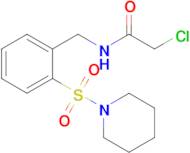 2-Chloro-n-{[2-(piperidine-1-sulfonyl)phenyl]methyl}acetamide