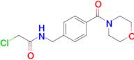 2-Chloro-n-{[4-(morpholine-4-carbonyl)phenyl]methyl}acetamide