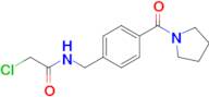 2-Chloro-n-{[4-(pyrrolidine-1-carbonyl)phenyl]methyl}acetamide