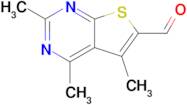 2,4,5-Trimethylthieno[2,3-d]pyrimidine-6-carbaldehyde