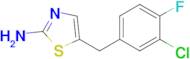 5-[(3-chloro-4-fluorophenyl)methyl]-1,3-thiazol-2-amine