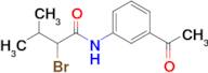 n-(3-Acetylphenyl)-2-bromo-3-methylbutanamide