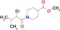 Methyl 1-(2-bromo-3-methylbutanoyl)piperidine-4-carboxylate