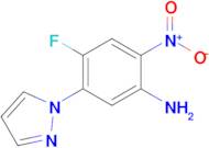 4-Fluoro-2-nitro-5-(1h-pyrazol-1-yl)aniline