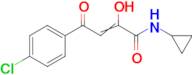 4-(4-chlorophenyl)-N-cyclopropyl-2-hydroxy-4-oxobut-2-enamide