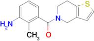 2-Methyl-3-{4h,5h,6h,7h-thieno[3,2-c]pyridine-5-carbonyl}aniline