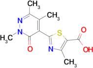 4-Methyl-2-(2,5,6-trimethyl-3-oxo-2,3-dihydropyridazin-4-yl)-1,3-thiazole-5-carboxylic acid