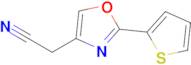 2-[2-(thiophen-2-yl)-1,3-oxazol-4-yl]acetonitrile