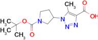 1-{1-[(tert-butoxy)carbonyl]pyrrolidin-3-yl}-5-methyl-1h-1,2,3-triazole-4-carboxylic acid