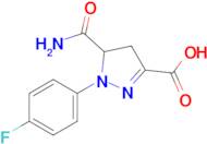 5-Carbamoyl-1-(4-fluorophenyl)-4,5-dihydro-1h-pyrazole-3-carboxylic acid