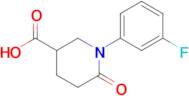 1-(3-Fluorophenyl)-6-oxopiperidine-3-carboxylic acid