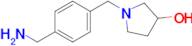 1-{[4-(aminomethyl)phenyl]methyl}pyrrolidin-3-ol