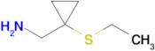 [1-(ethylsulfanyl)cyclopropyl]methanamine