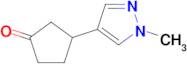 3-(1-Methyl-1h-pyrazol-4-yl)cyclopentan-1-one