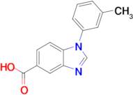 1-(3-Methylphenyl)-1h-1,3-benzodiazole-5-carboxylic acid