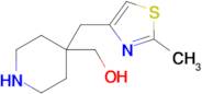 {4-[(2-methyl-1,3-thiazol-4-yl)methyl]piperidin-4-yl}methanol