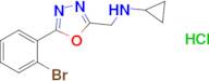 n-{[5-(2-bromophenyl)-1,3,4-oxadiazol-2-yl]methyl}cyclopropanamine hydrochloride
