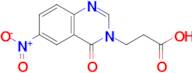 3-(6-Nitro-4-oxo-3,4-dihydroquinazolin-3-yl)propanoic acid