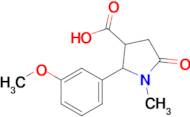 2-(3-Methoxyphenyl)-1-methyl-5-oxopyrrolidine-3-carboxylic acid