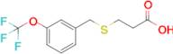 3-({[3-(trifluoromethoxy)phenyl]methyl}sulfanyl)propanoic acid