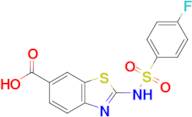 2-(4-Fluorobenzenesulfonamido)-1,3-benzothiazole-6-carboxylic acid