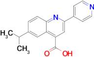 6-(Propan-2-yl)-2-(pyridin-4-yl)quinoline-4-carboxylic acid