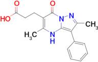 3-{2,5-dimethyl-7-oxo-3-phenyl-4h,7h-pyrazolo[1,5-a]pyrimidin-6-yl}propanoic acid