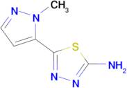 5-(1-Methyl-1h-pyrazol-5-yl)-1,3,4-thiadiazol-2-amine