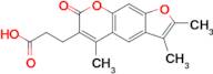 3-{2,3,5-trimethyl-7-oxo-7h-furo[3,2-g]chromen-6-yl}propanoic acid