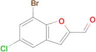 7-Bromo-5-chloro-1-benzofuran-2-carbaldehyde