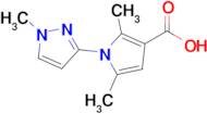 2,5-Dimethyl-1-(1-methyl-1h-pyrazol-3-yl)-1h-pyrrole-3-carboxylic acid