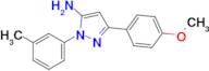 3-(4-Methoxyphenyl)-1-(3-methylphenyl)-1h-pyrazol-5-amine