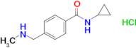 n-Cyclopropyl-4-[(methylamino)methyl]benzamide hydrochloride