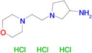 1-[2-(morpholin-4-yl)ethyl]pyrrolidin-3-amine trihydrochloride