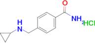 4-[(cyclopropylamino)methyl]benzamide hydrochloride