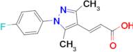 (2e)-3-[1-(4-fluorophenyl)-3,5-dimethyl-1h-pyrazol-4-yl]prop-2-enoic acid