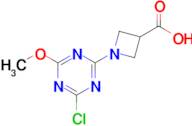 1-(4-Chloro-6-methoxy-1,3,5-triazin-2-yl)azetidine-3-carboxylic acid