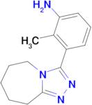 2-Methyl-3-{5h,6h,7h,8h,9h-[1,2,4]triazolo[4,3-a]azepin-3-yl}aniline