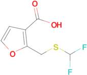 2-{[(difluoromethyl)sulfanyl]methyl}furan-3-carboxylic acid