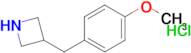3-[(4-methoxyphenyl)methyl]azetidine hydrochloride
