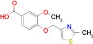 3-Methoxy-4-[(2-methyl-1,3-thiazol-4-yl)methoxy]benzoic acid