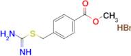 Methyl 4-[(carbamimidoylsulfanyl)methyl]benzoate hydrobromide