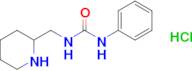 1-Phenyl-3-[(piperidin-2-yl)methyl]urea hydrochloride