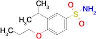 3-(Propan-2-yl)-4-propoxybenzene-1-sulfonamide