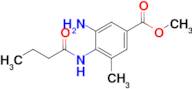 Methyl 3-amino-4-butanamido-5-methylbenzoate